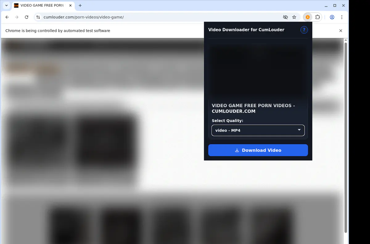 Cumlouder Video Downloader browser extension screenshot 3